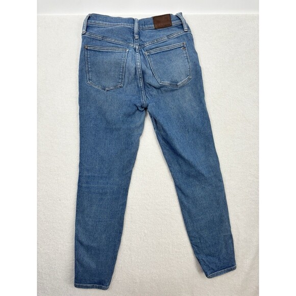 Madewell 10" High-Rise Skinny Crop Jeans Women's 28 Blue Denim Light Wash - Picture 2 of 9